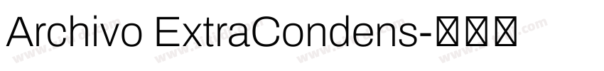 Archivo ExtraCondens字体转换
